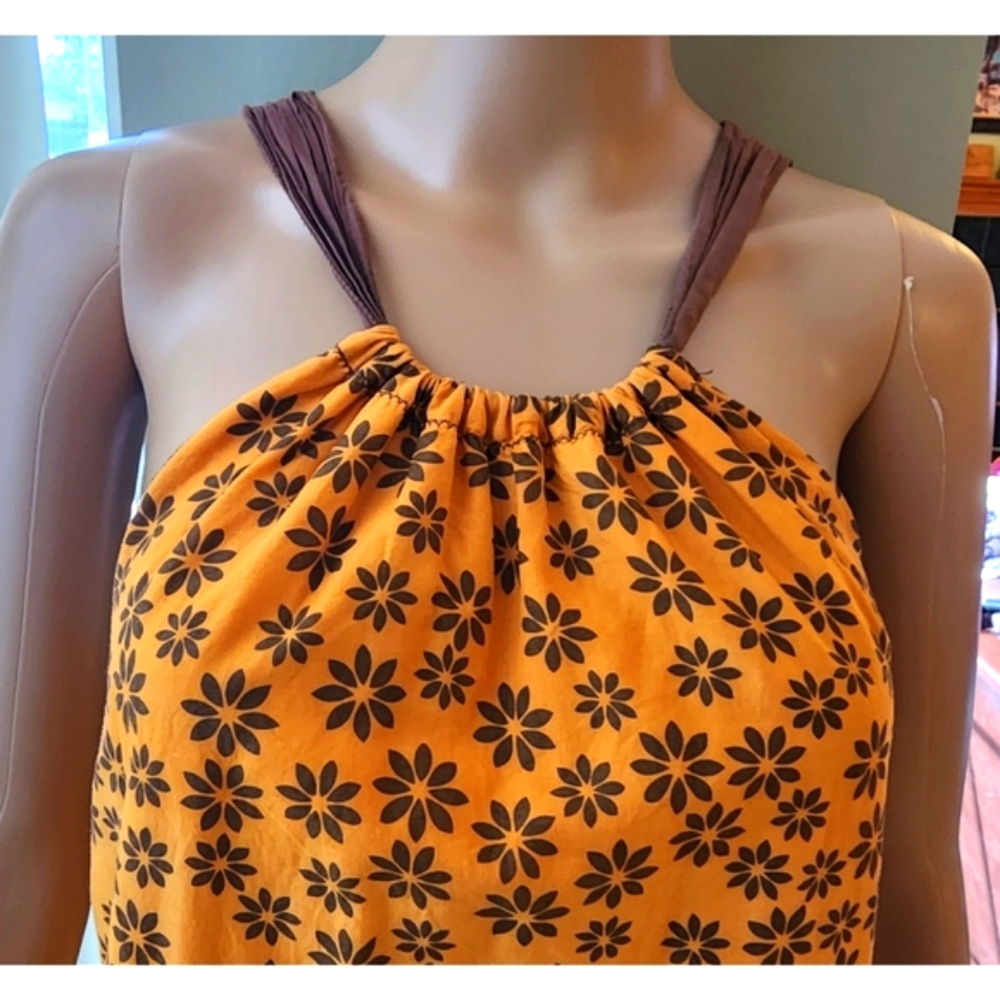 Max Studio Halter Style Sun Dress Multi-Colored Size M - Picture 2 of 7